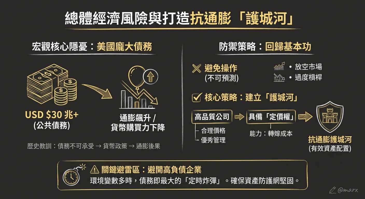 面對大環境的隱憂:債務與通膨的防守策略