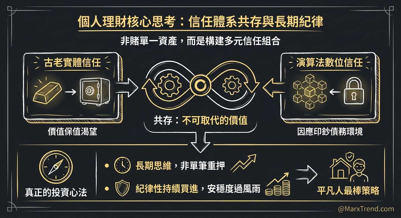 建立長期的紀律與資產共存思維