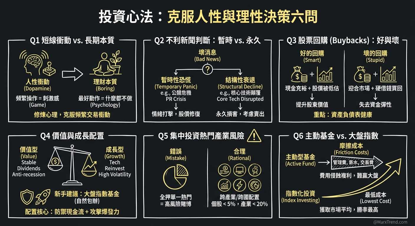 遇到市場劇烈波動，我通常會這樣自我思考